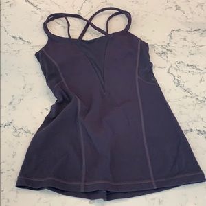 Lululemon tank with built in bra - size 2
